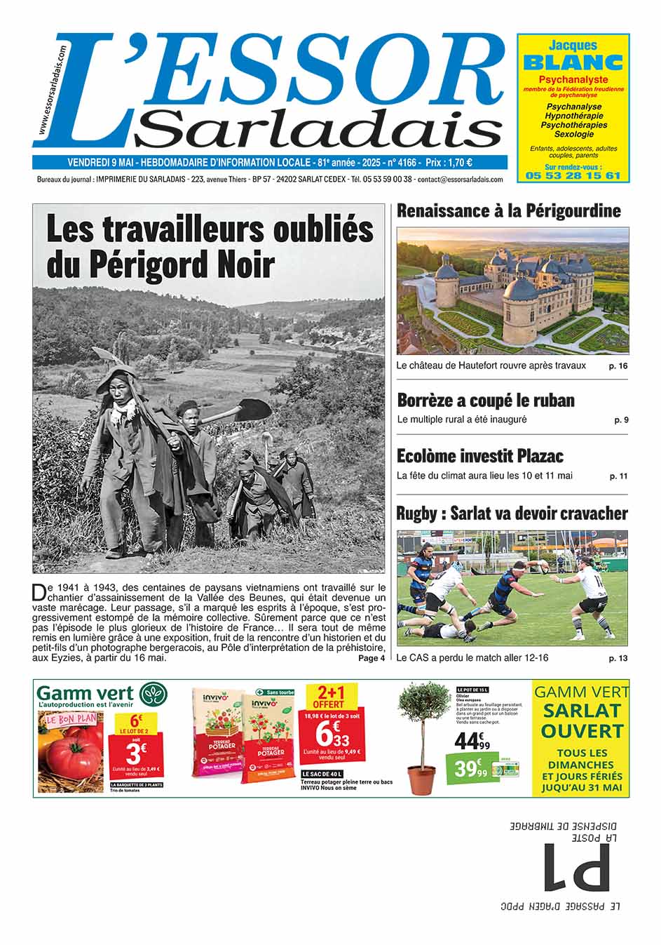 Couverture du journal en cours