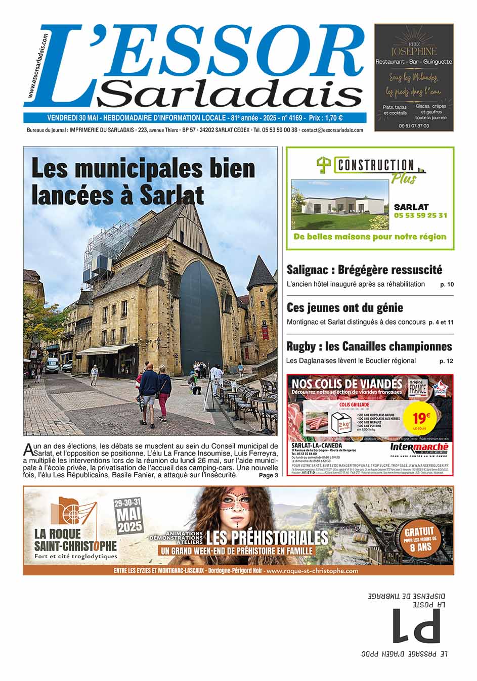 Couverture du journal en cours