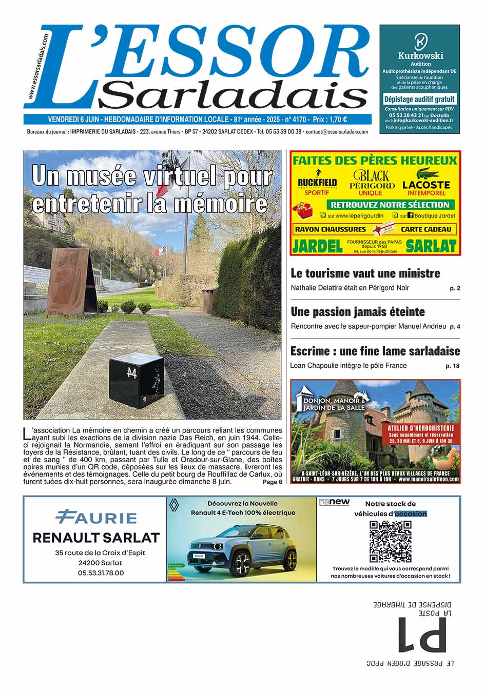 Couverture du journal en cours