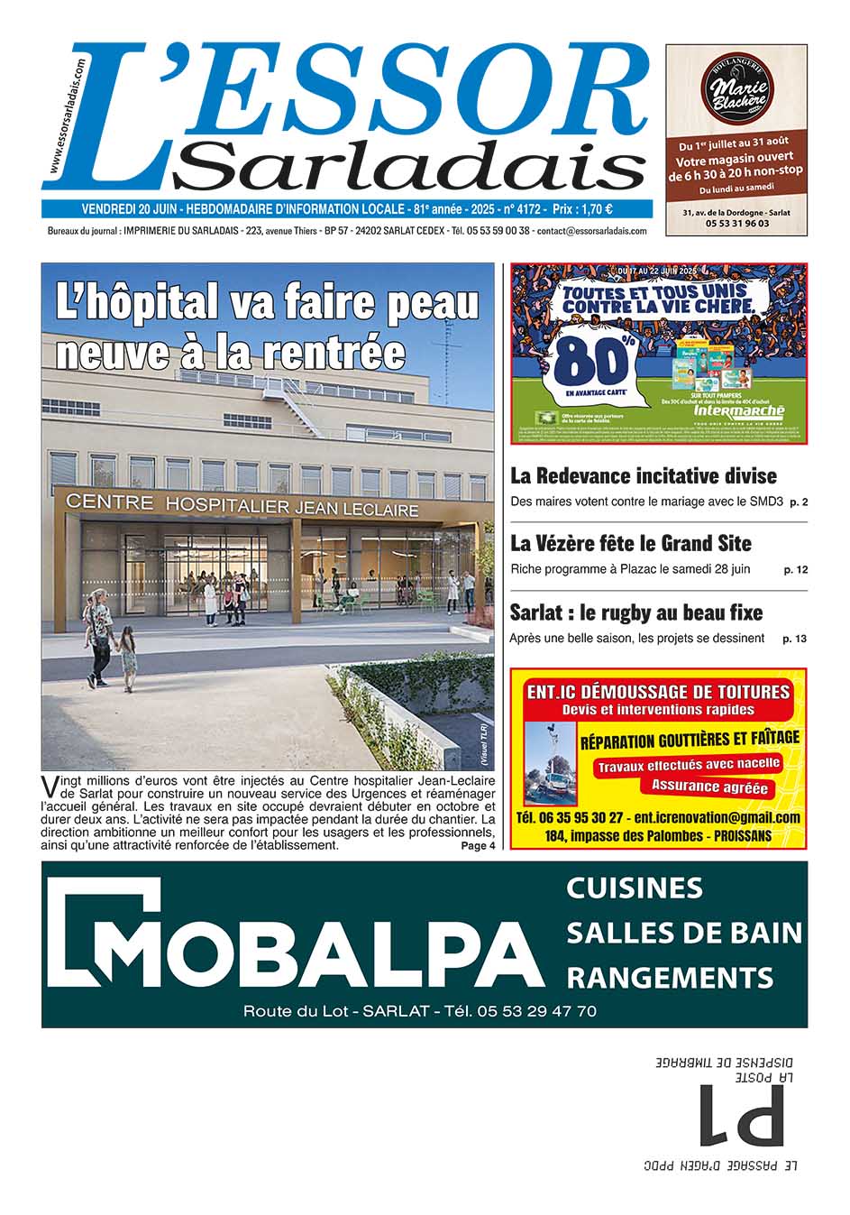 Couverture du journal en cours