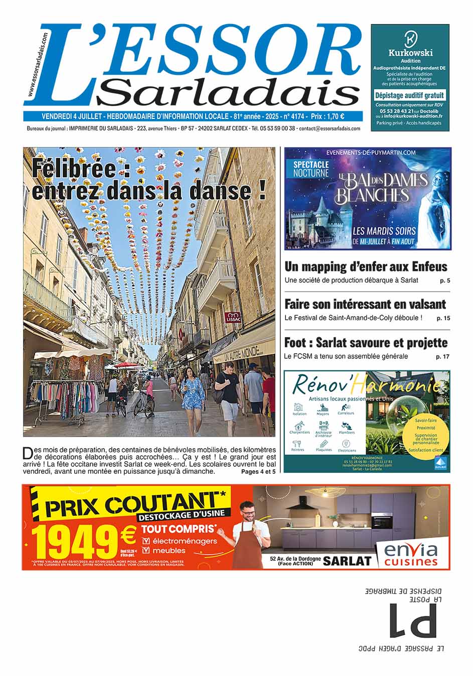 Couverture du journal en cours
