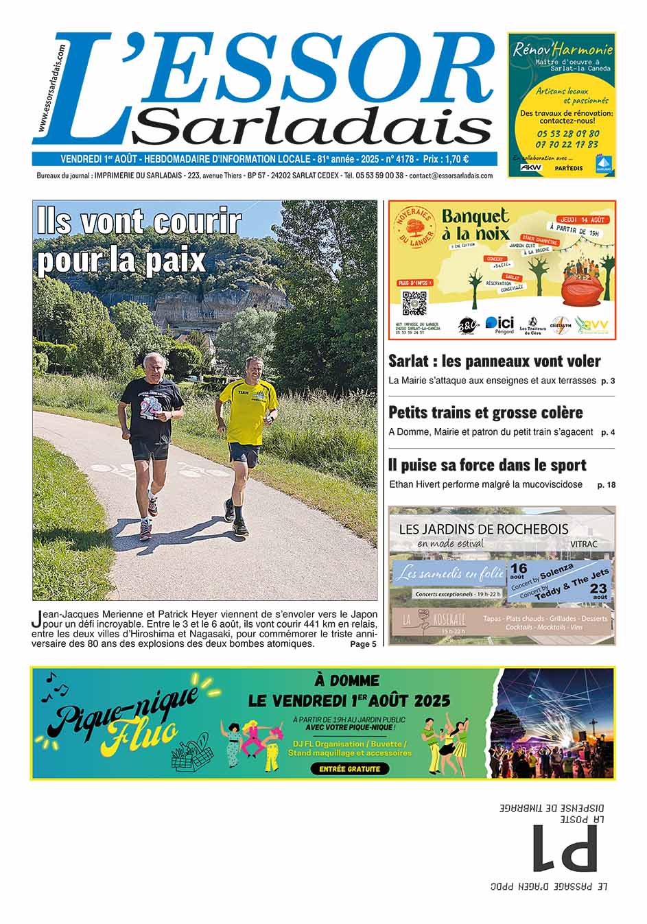Couverture du journal en cours