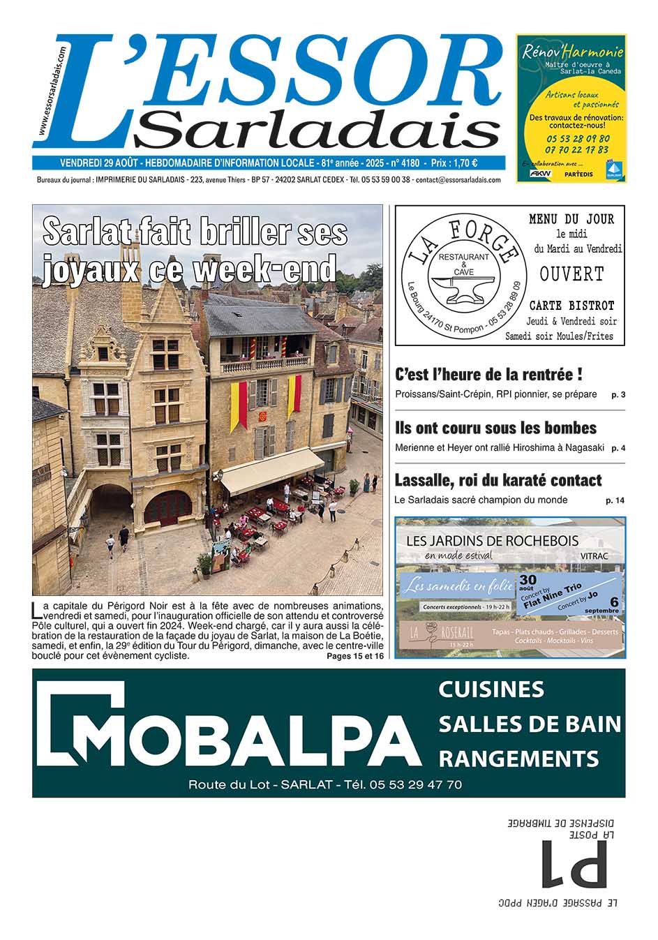 Couverture du journal en cours