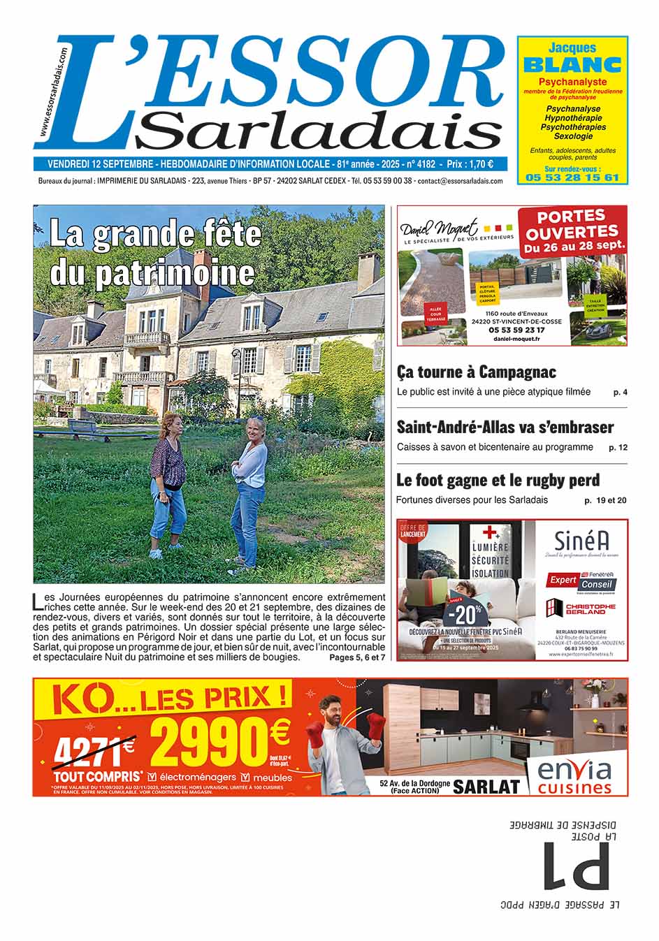 Couverture du journal en cours