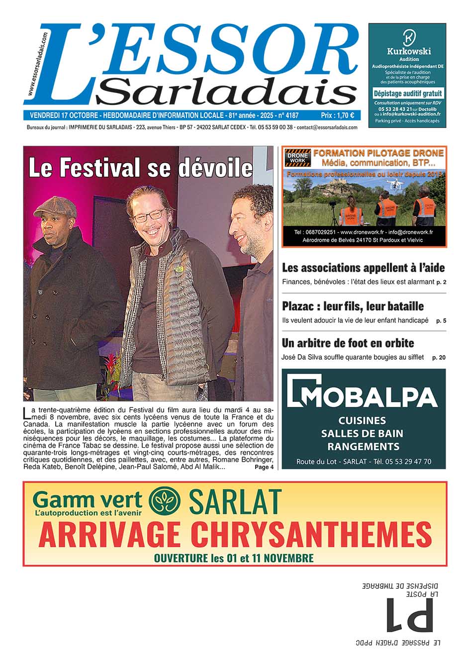 Couverture du journal en cours
