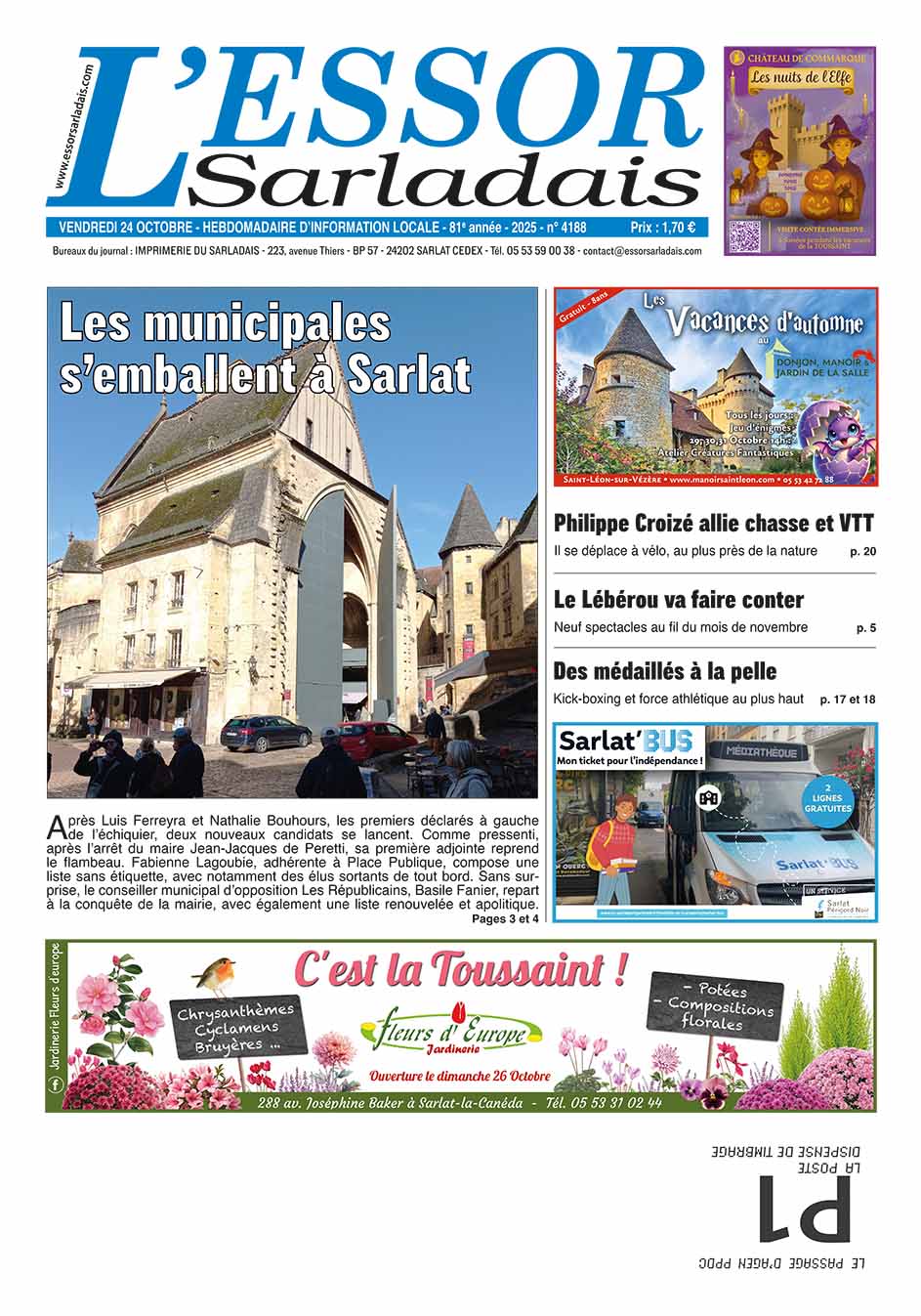Couverture du journal en cours