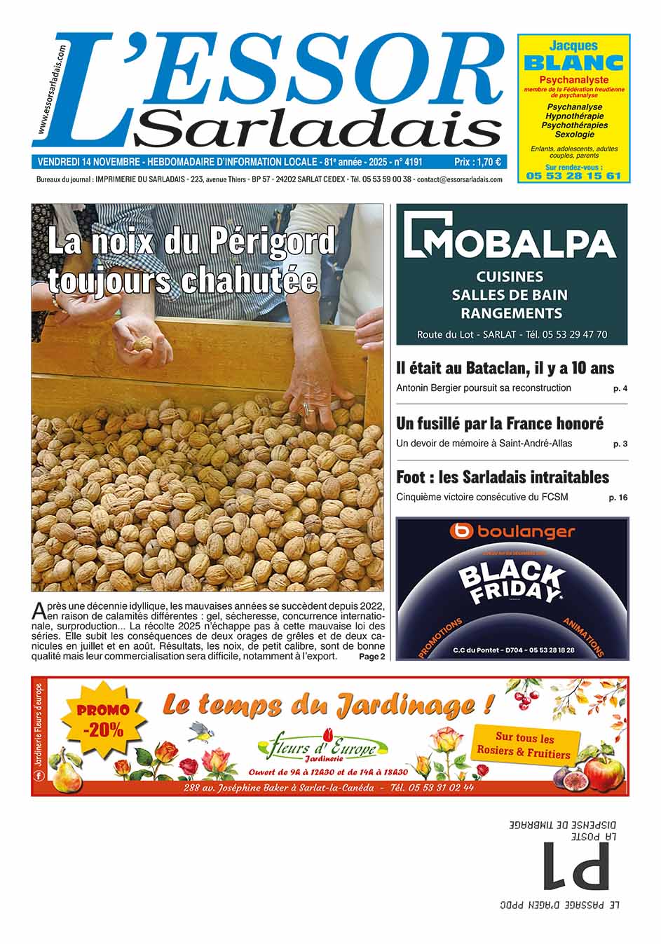 Couverture du journal en cours