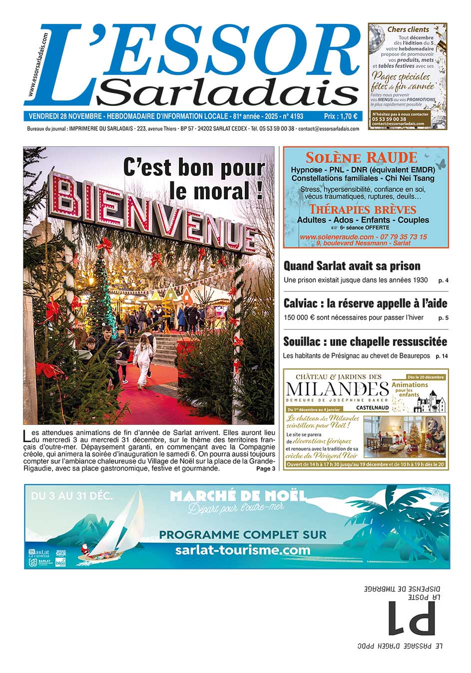 Couverture du journal en cours