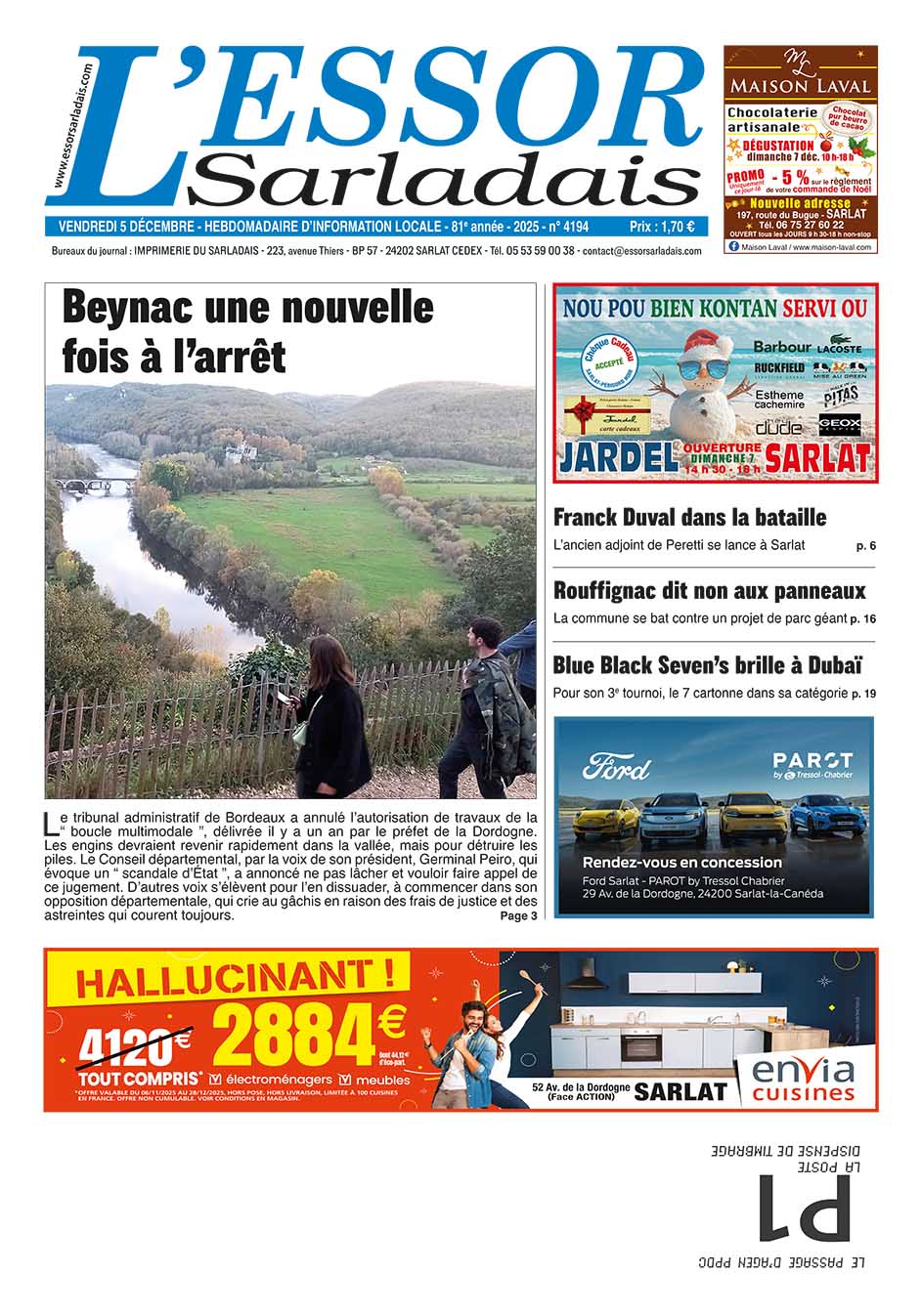 Couverture du journal en cours