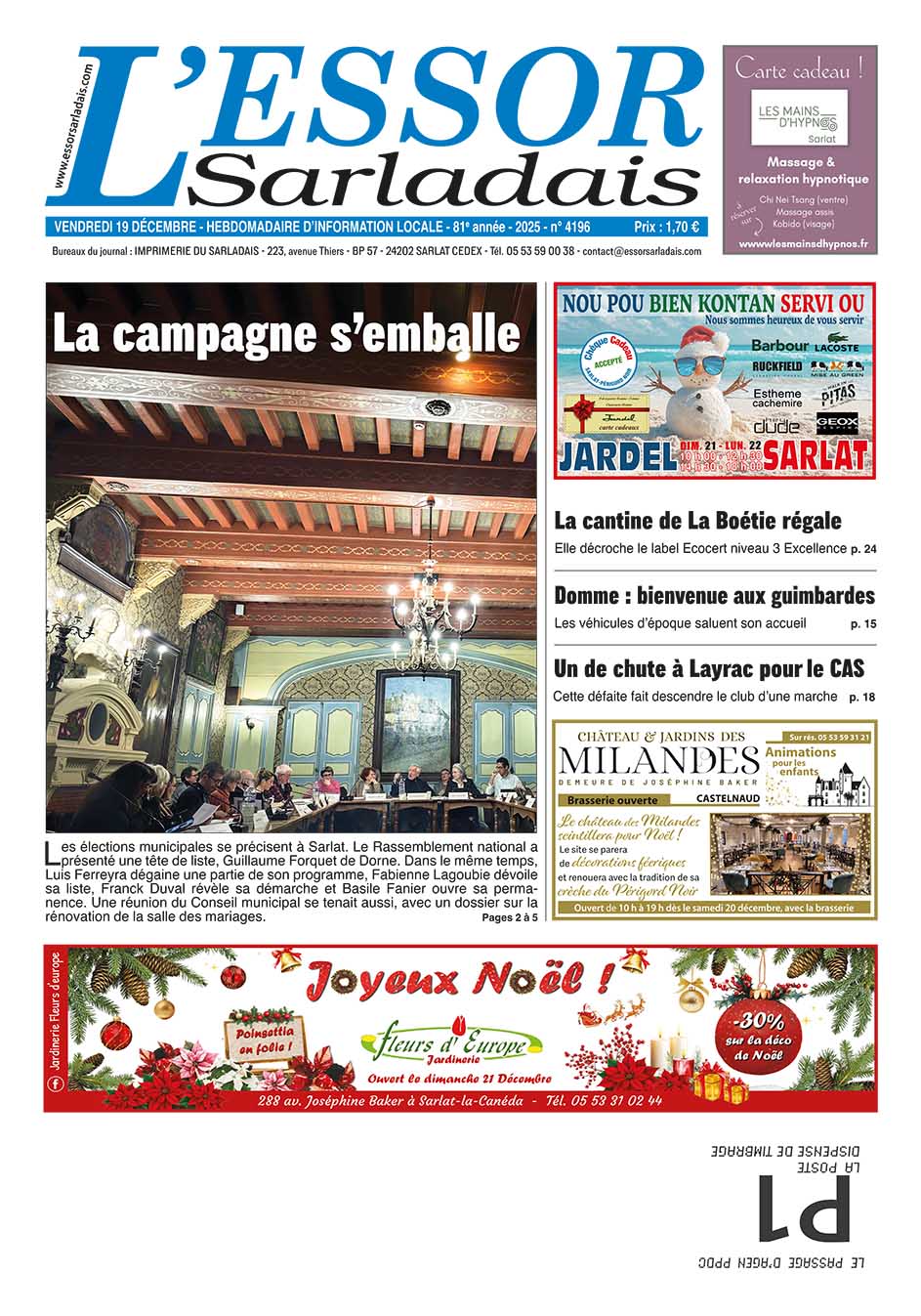 Couverture du journal en cours