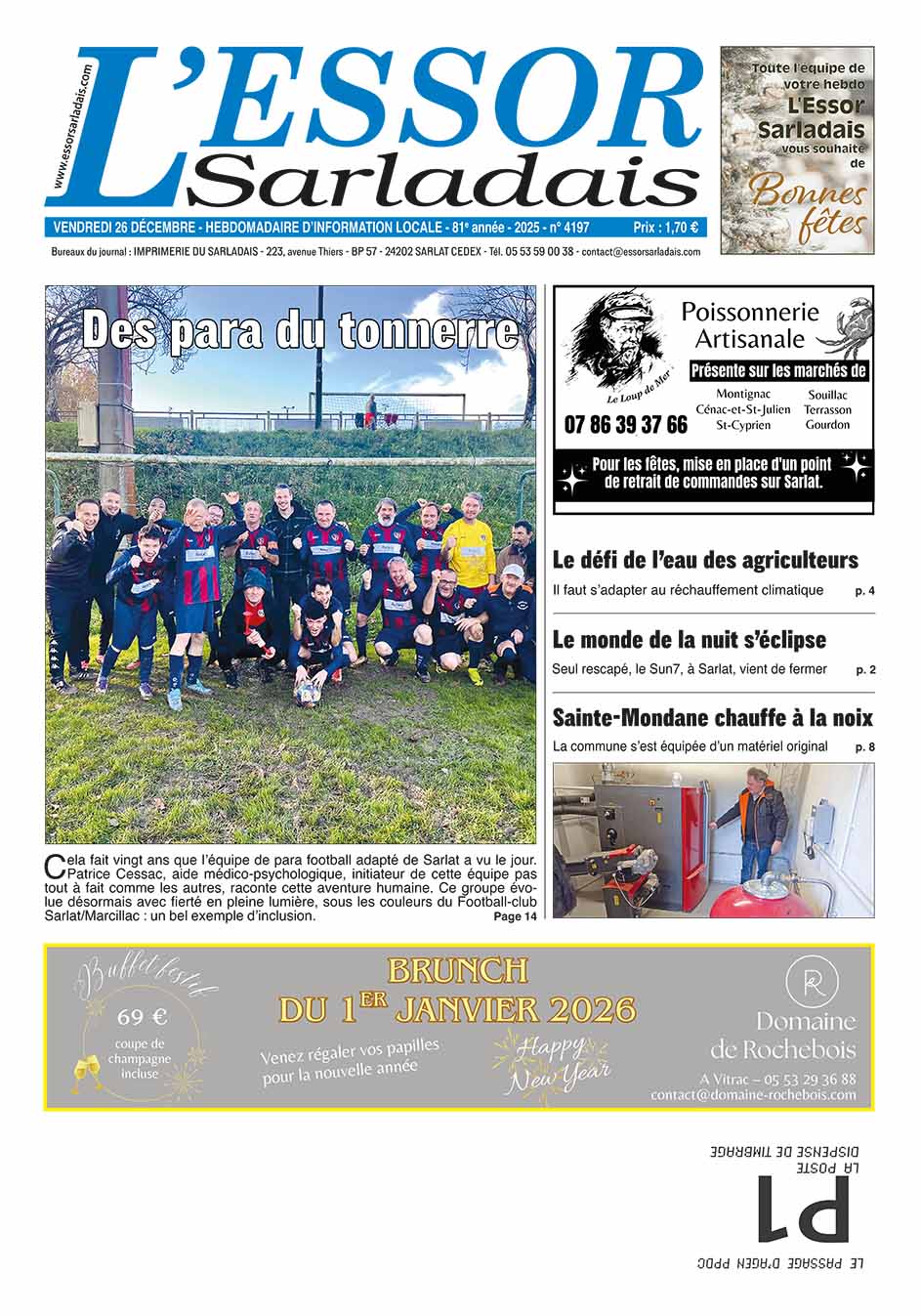 Couverture du journal en cours