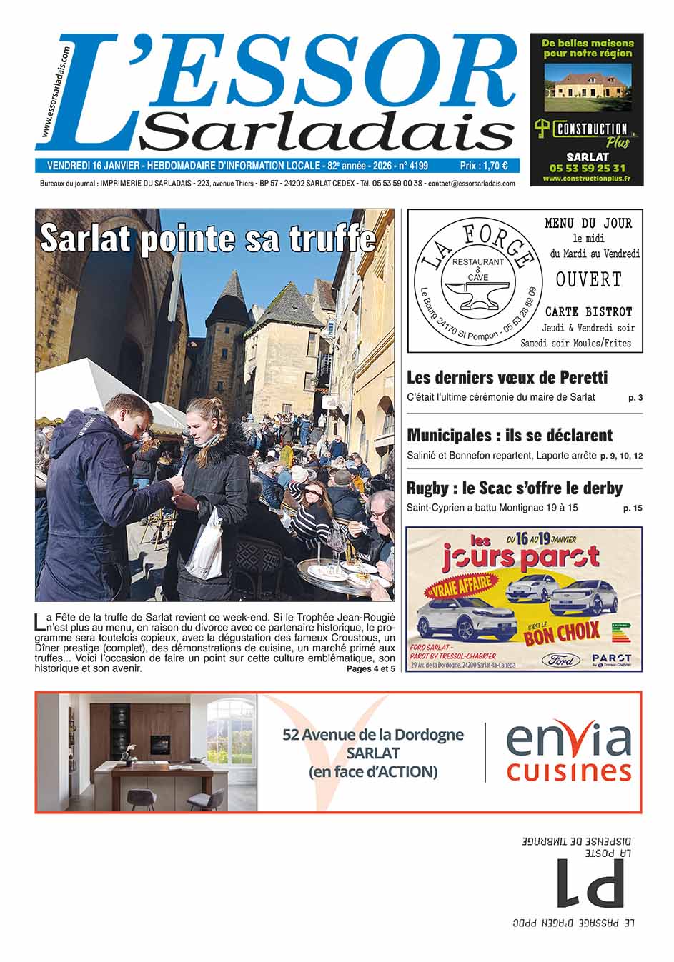 Couverture du journal en cours