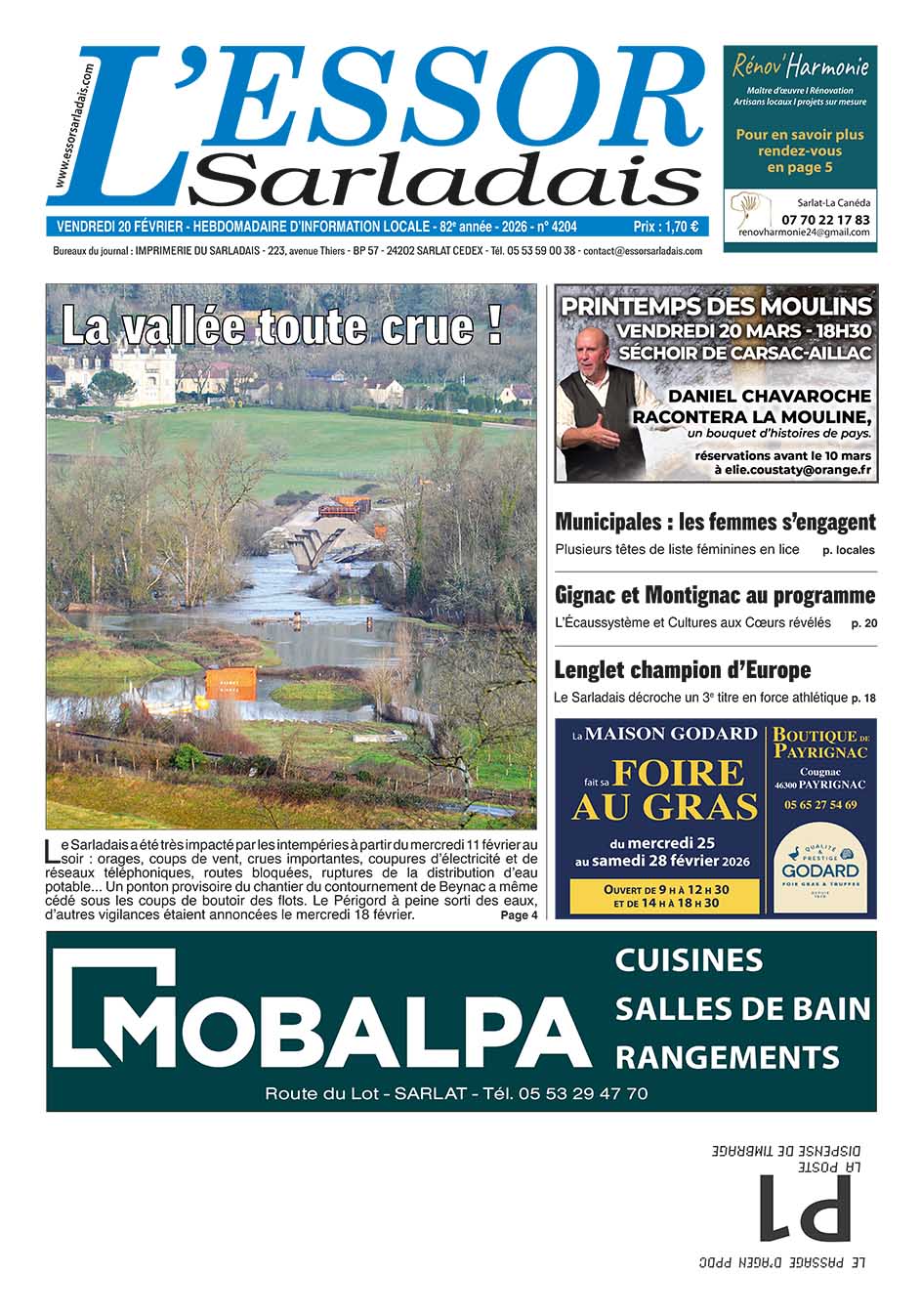 Couverture du journal en cours