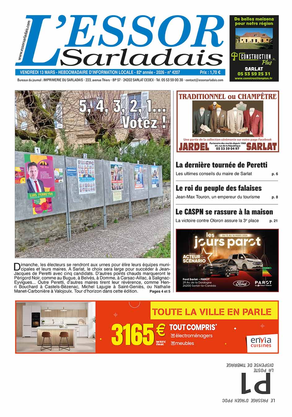 Couverture du journal en cours