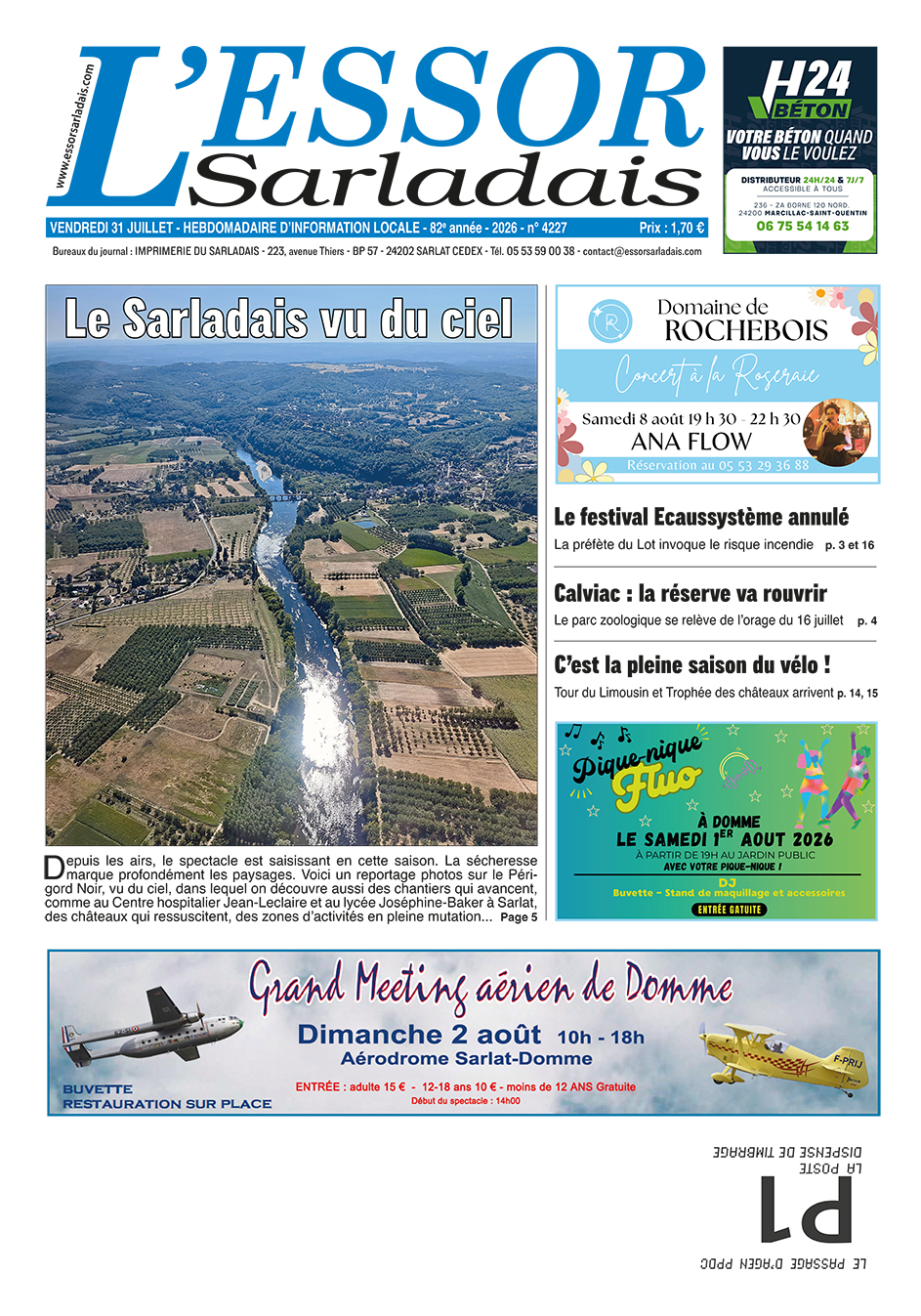Couverture du journal en cours
