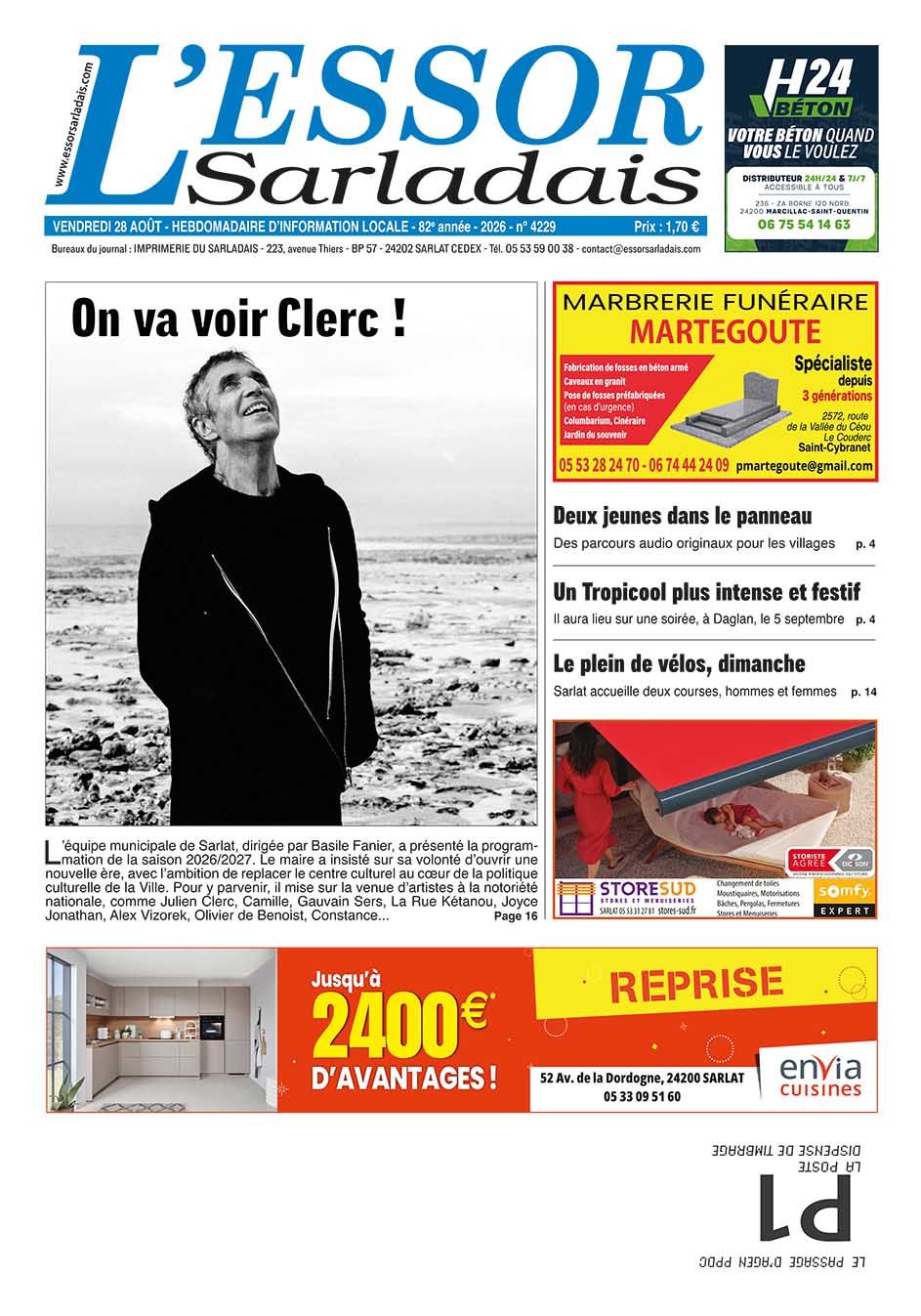 Couverture du journal en cours