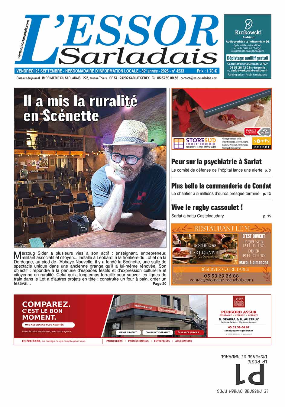 Couverture du journal en cours