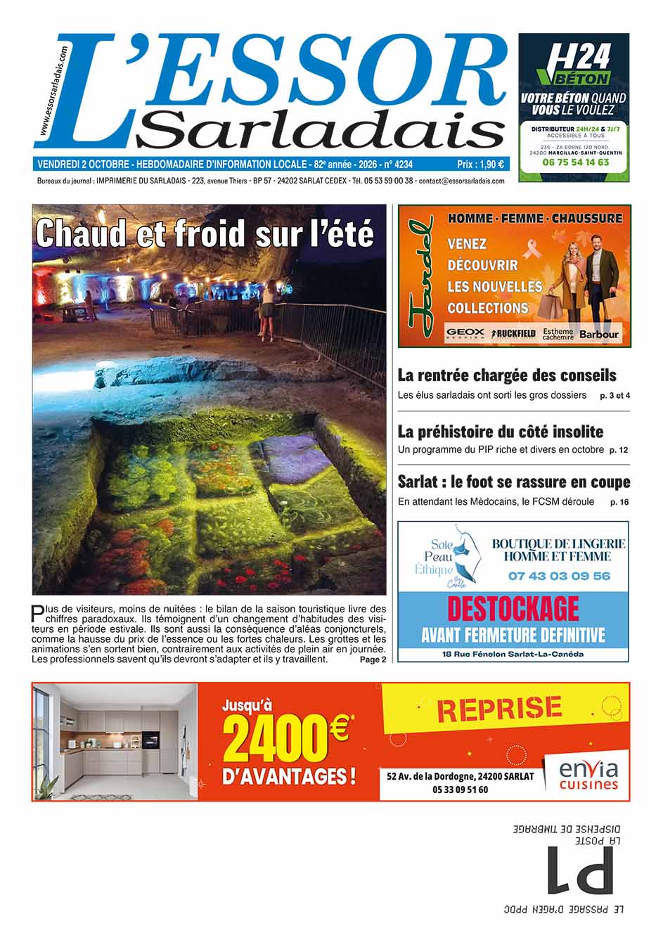 Couverture du journal en cours