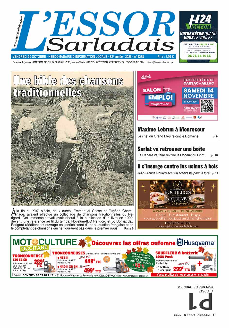 Couverture du journal en cours